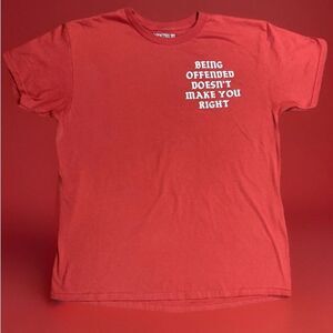A$$holes Live Forever ALF Being Offensive Streetwear Red Mens Shirt Large
